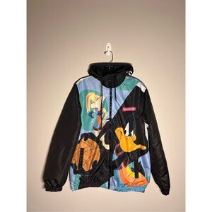 ‼️sale‼️Members Only Vintage Space Jam hooded jacket size medium C7-18